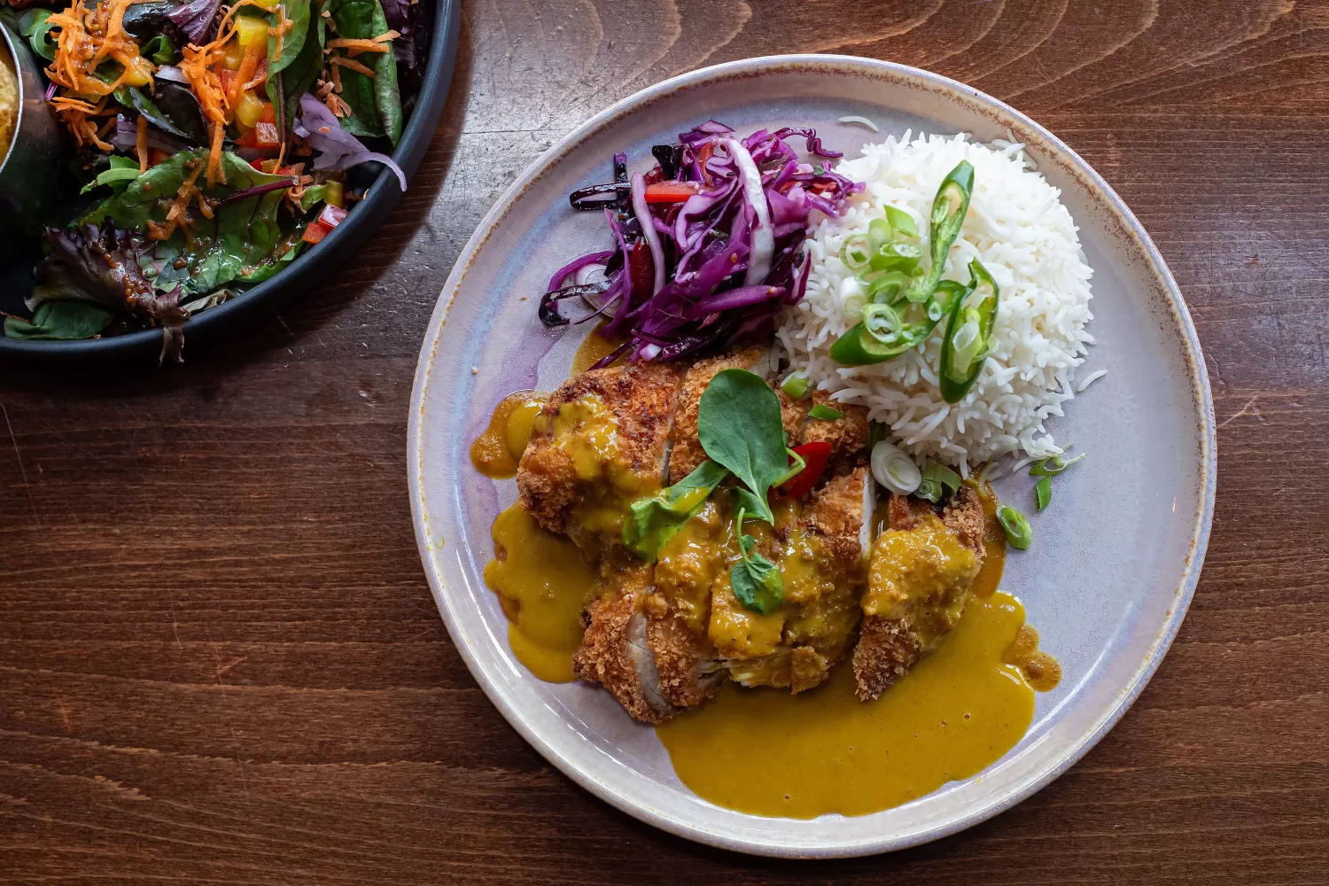 A delicious Katsu curry dish at Barnstaple Restaurant 62 The Bank