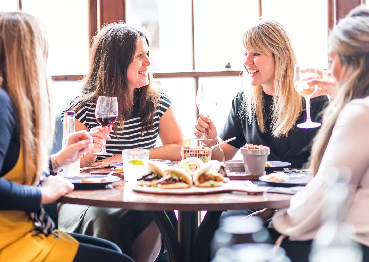 Four Women enjoying lunch in Barnstaple Restaurant 62 The Bank