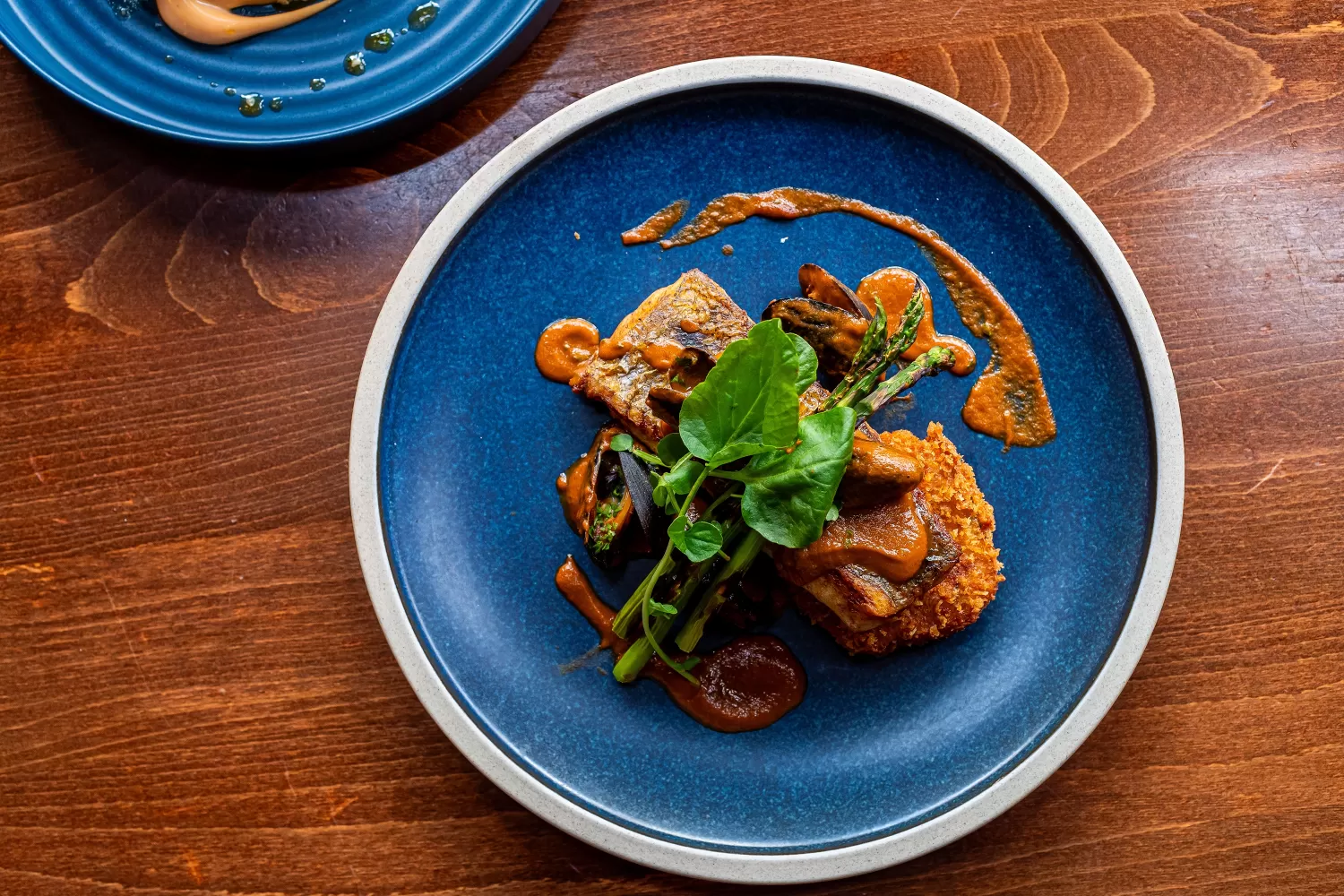 A Pan Roasted Hake dish served at Barnstaple Restaurant 62 The Bank